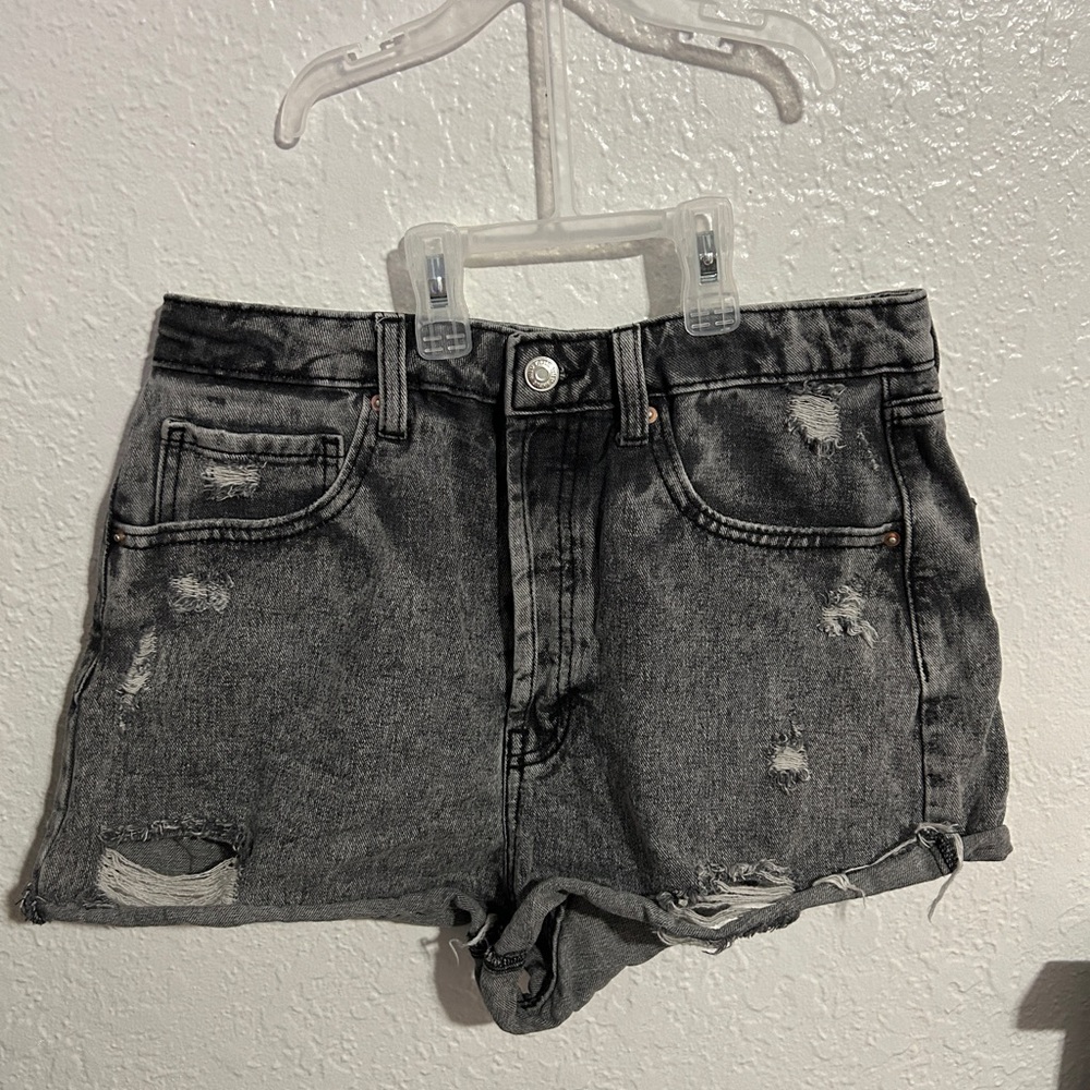 Wild Fable Charcoal Distressed Jean Shorts